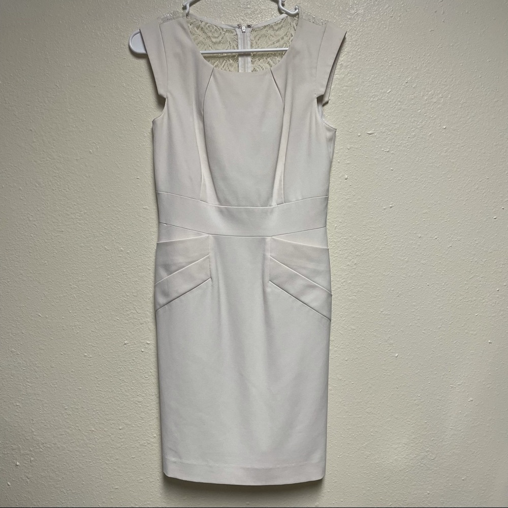 Gianni Bini white midi pencil dress